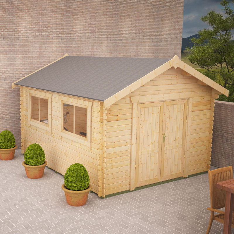 Tiger Sheds Javan 8 x 10 Ft. Tongue and Groove Log Cabin Wayfair.co.uk